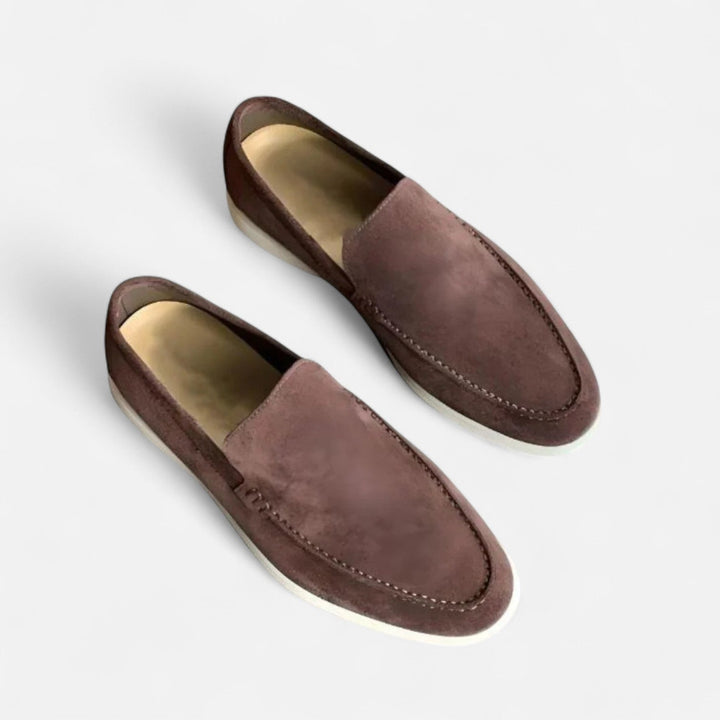 Herre Ruskinds Loafers - Slip-On Med Mokkasinsnude Og Flad Sål