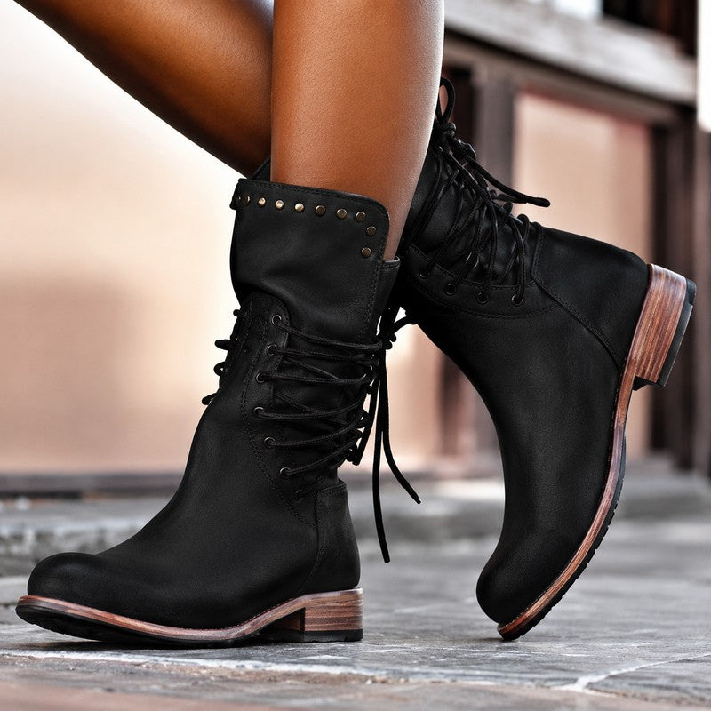 Dame Mid-calf Støvler - Retro