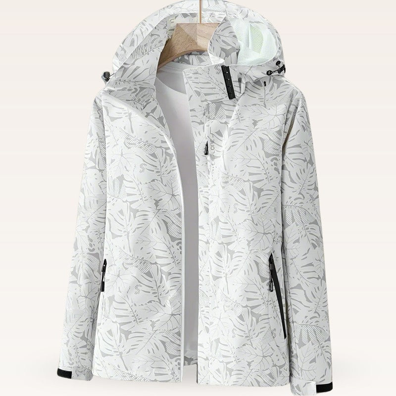 Dame Sommerjakke - Jakke med All-over Bladprint