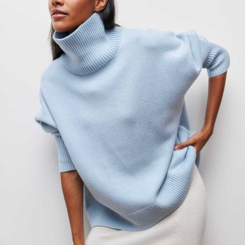 Kvinders Oversize Sweater - Hals