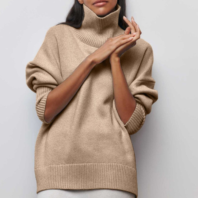 Kvinders Oversize Sweater - Hals