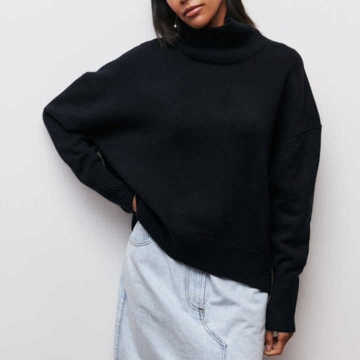 Kvinders Oversize Sweater - Hals