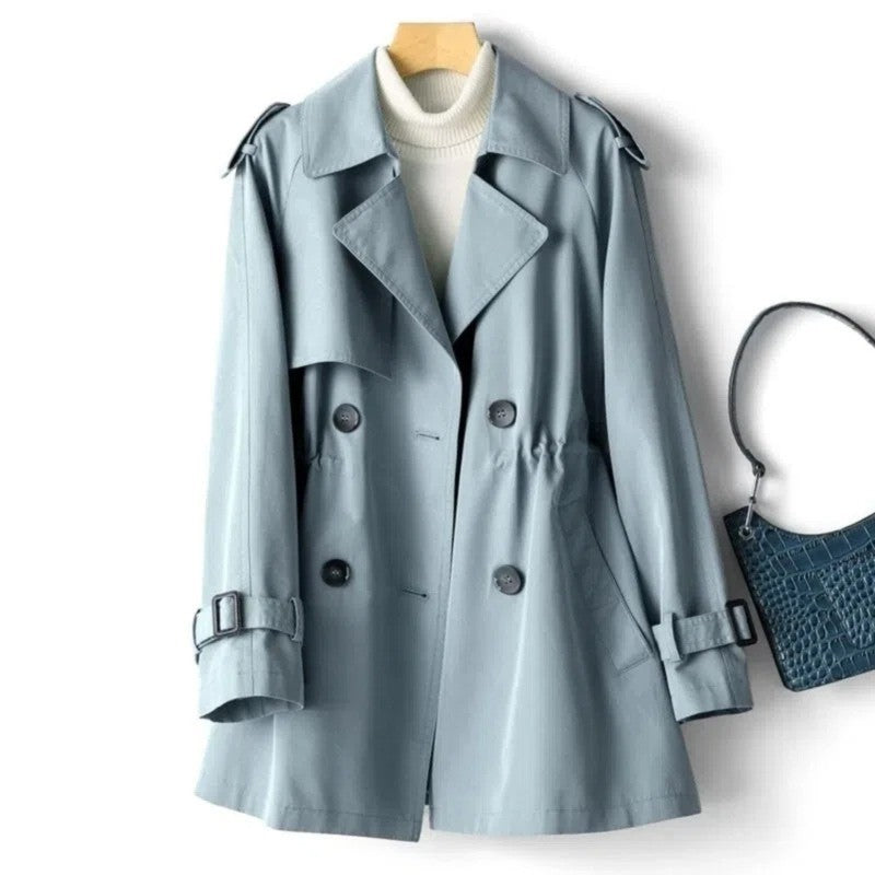Trenchcoat - Midilængde med notched lapel